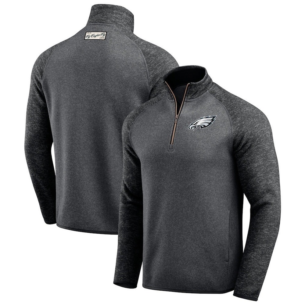 Darius‎ Rucker Philadelphia Eagles Mens 3XL Quarter Zip Pullover Fleece Grey NFL